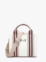 Cross Body Tas Luna Canvas En Leder Nathan baume Wit solar LUNA